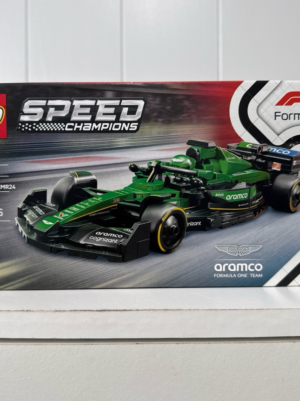 Lego Speed Champions Green and Black Aramco Formula 1 Car